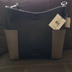Calvin Klein black leather bag👜👜